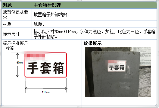 手套箱標識卡標準 手套箱標識卡標準
