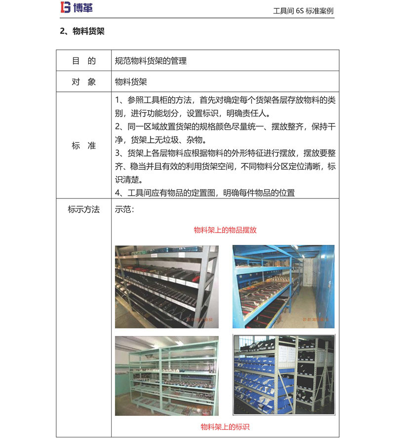 物料貨架6S改善 物料貨架6S改善