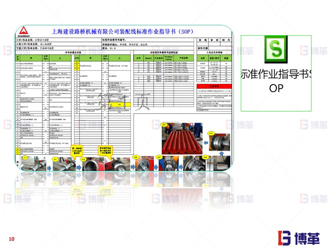 顎式裝配線標準作業指導書制作 上海知名機械廠精益布局案例 顎式裝配線標準作業指導書制作